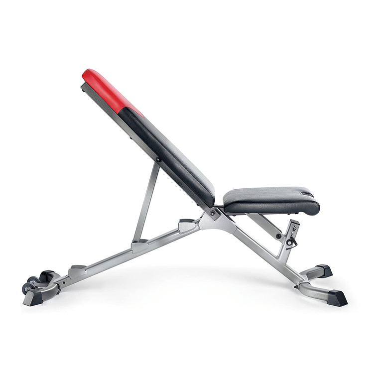Bowflex SelectTech 3.1 Bench Installation and operating instructions