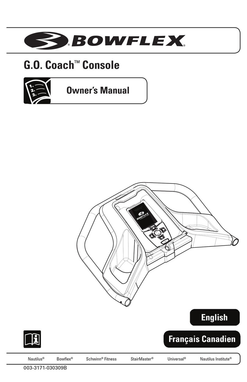 Bowflex G.O. COACH 003-3171-030309B owner's manual