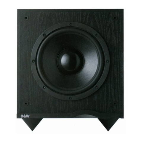 Bowers & Wilkins ASW 500 User manual Bowers & Wilkins ASW 500 User manual