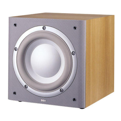 Bowers & Wilkins ASW Active Subwoofer ASW675 Owner's manual & warranty