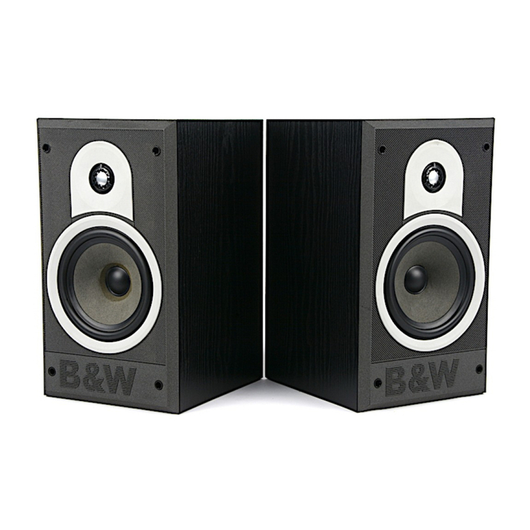 Bowers & Wilkins DM550 Specification sheet