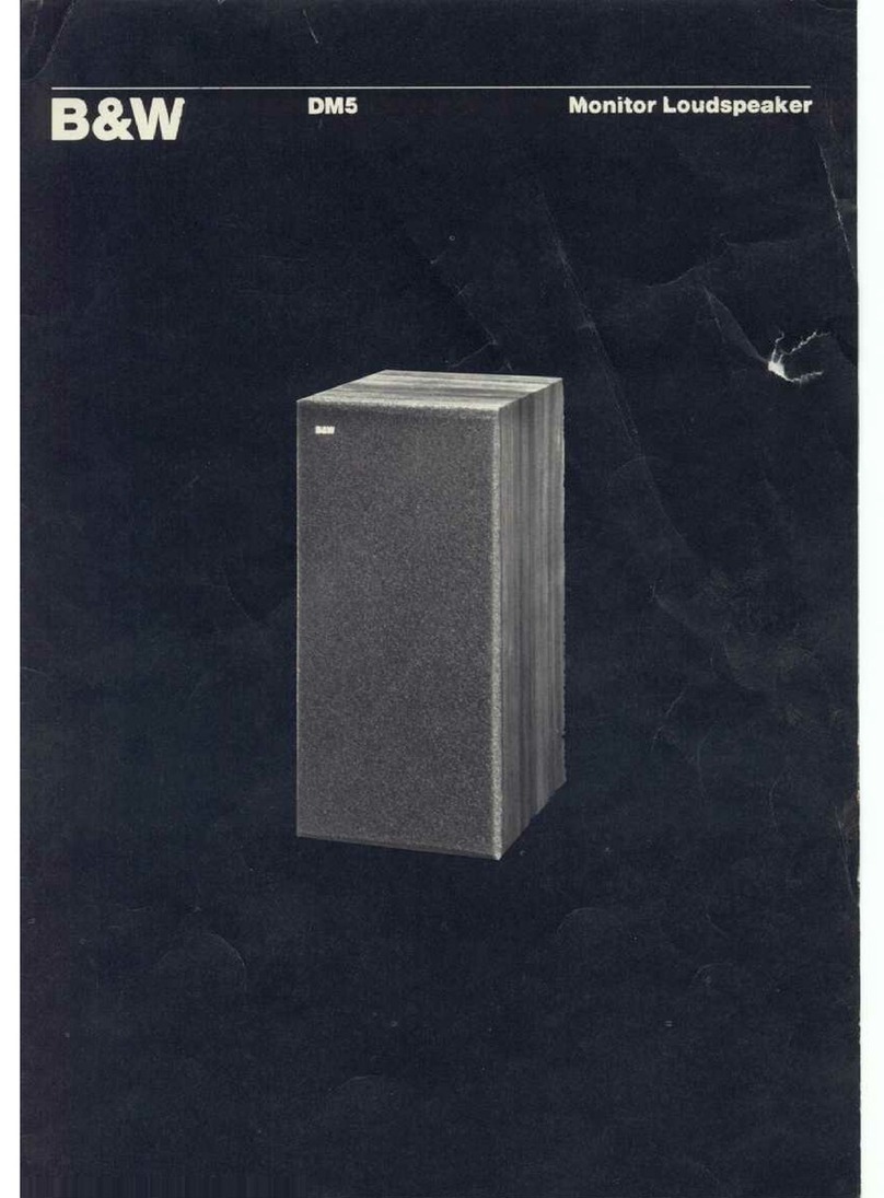 Bowers & Wilkins DM5 User manual