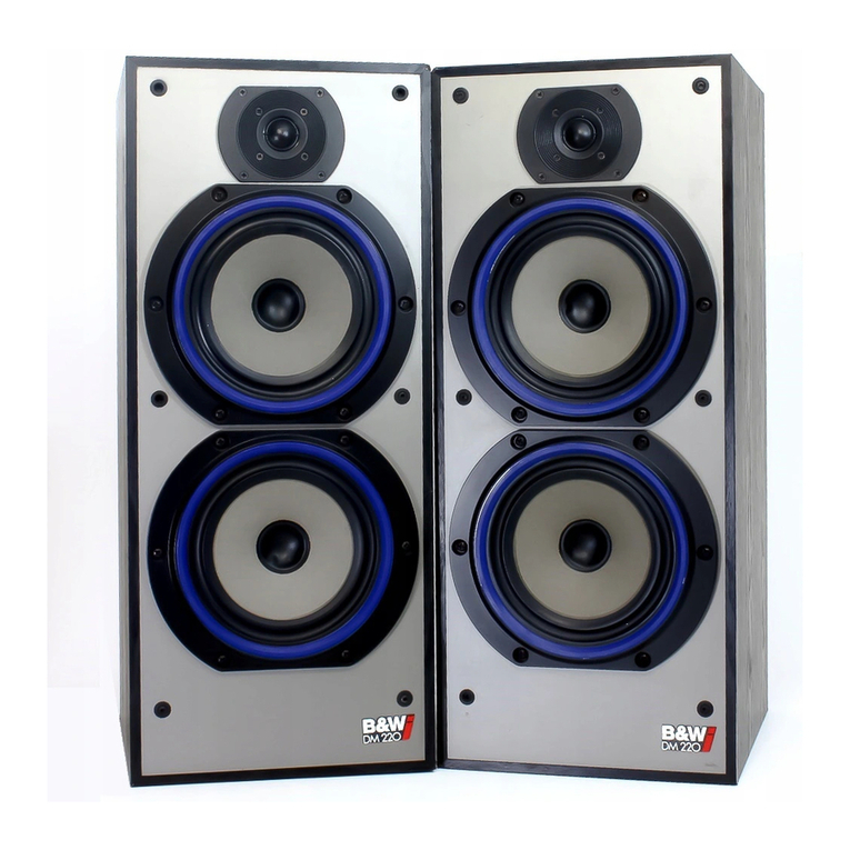 Bowers & Wilkins DM220i Specification sheet