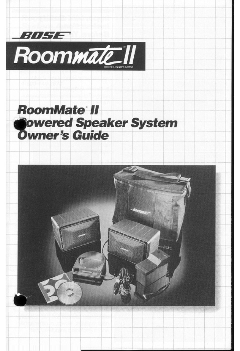 Bose RoomMate II User manual