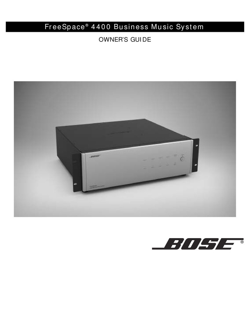 Bose FREESPACE 4400 owner's guide