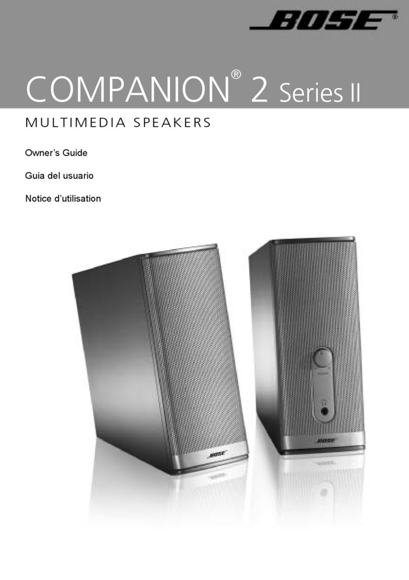 Bose Speaker System user manual