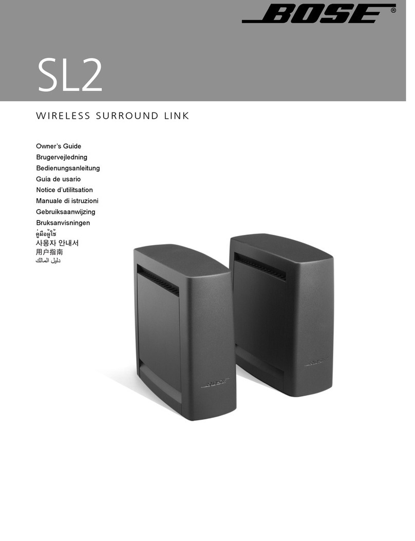 Bose SL2 owner's guide