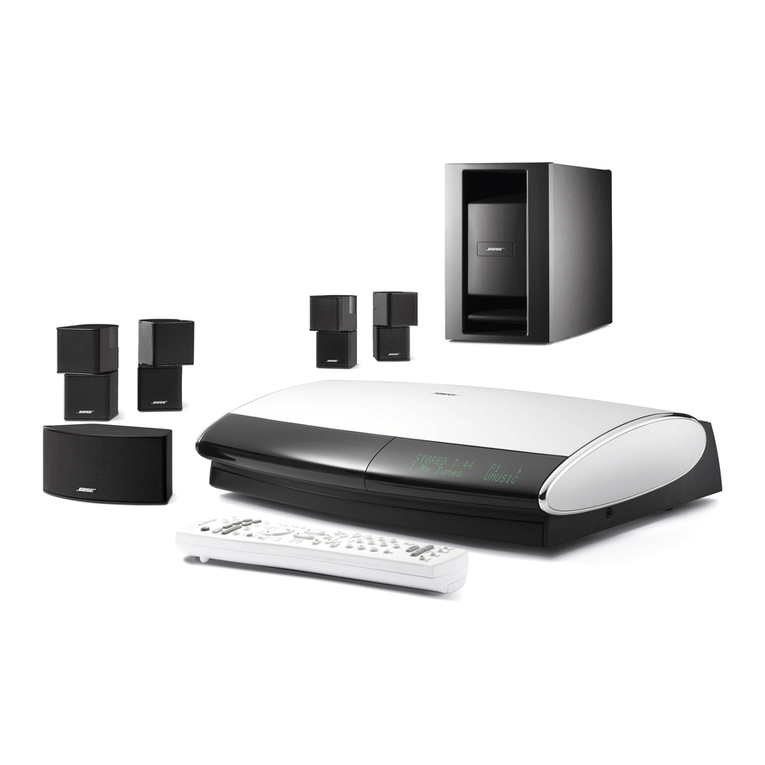 Bose Lifestyle Music Center operating guide