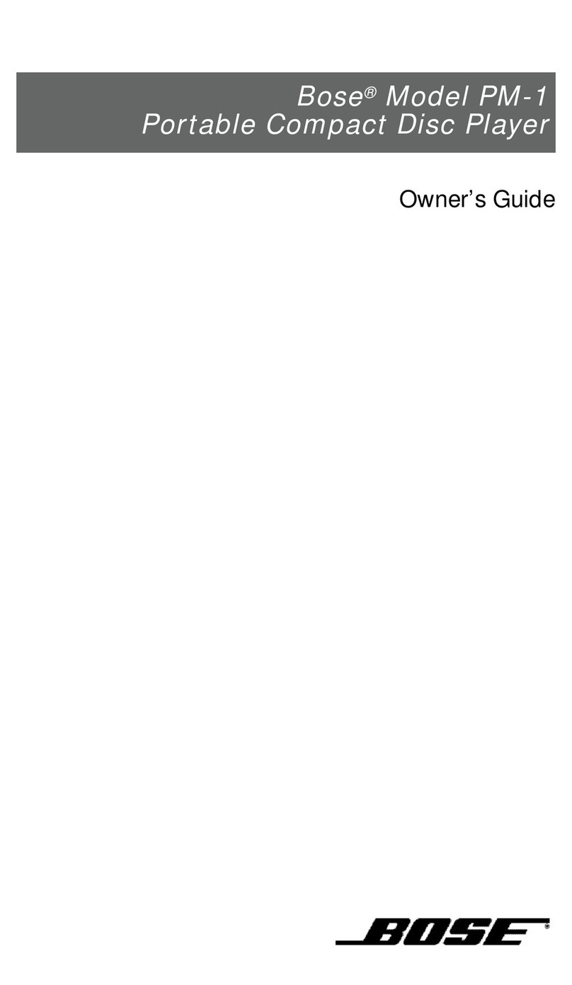 Bose SM-1 User manual