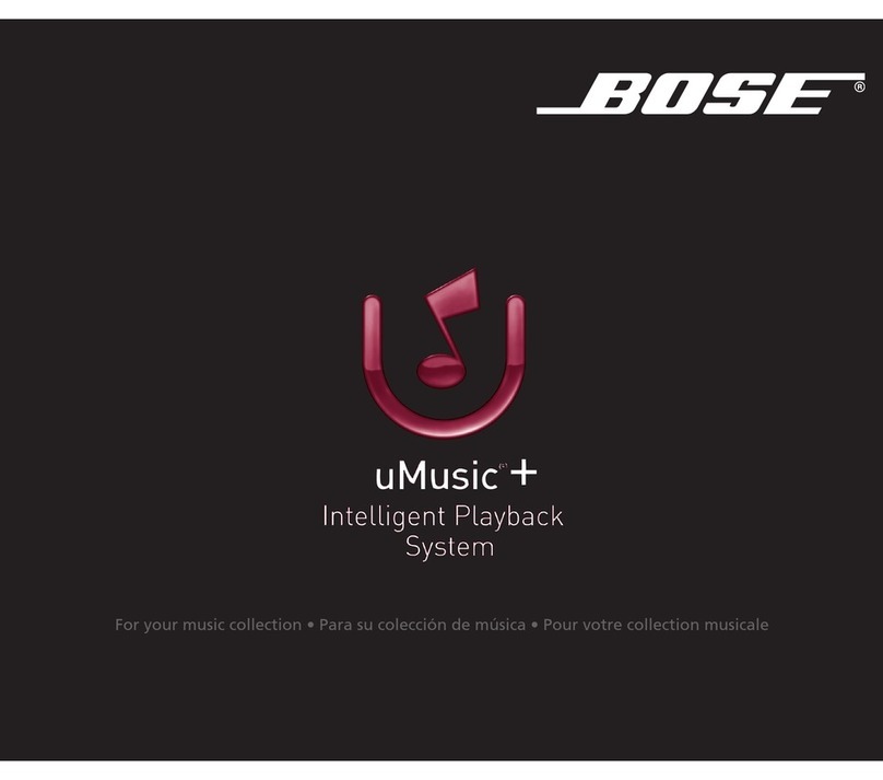 Bose uMusic AM320927 owner's guide