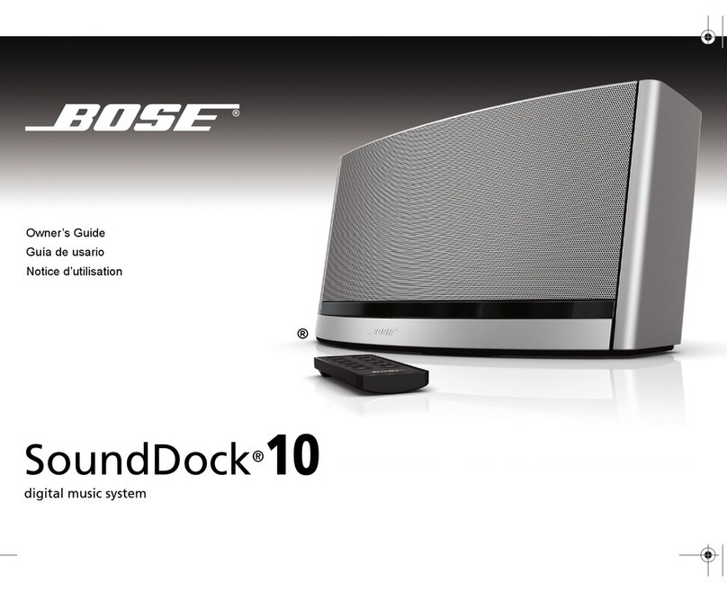 Bose SoundDock AM314136 User manual