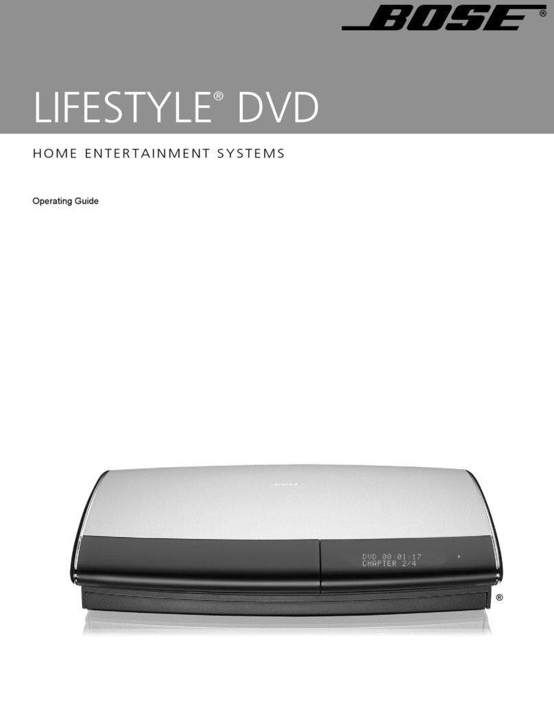 Bose LIFESTYLE 525p 625p user manual