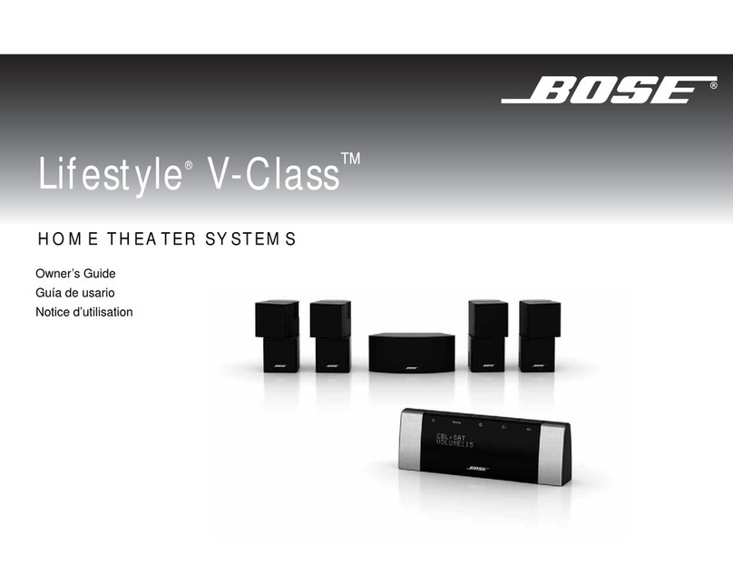 Bose Lifestyle V-Class Lifestyle V-Class owner's guide