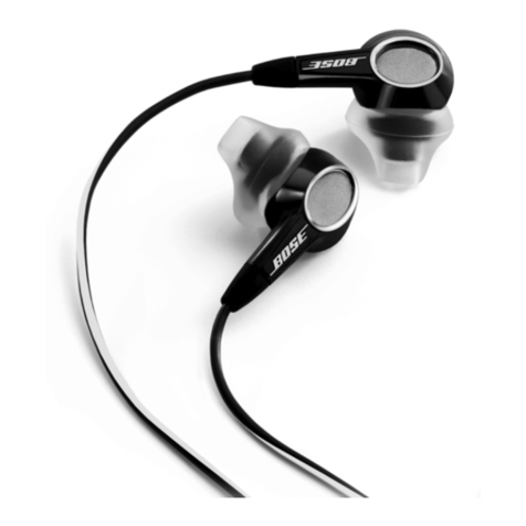 Bose IN-EAR HEADPHONES User manual Bose IN-EAR HEADPHONES User manual