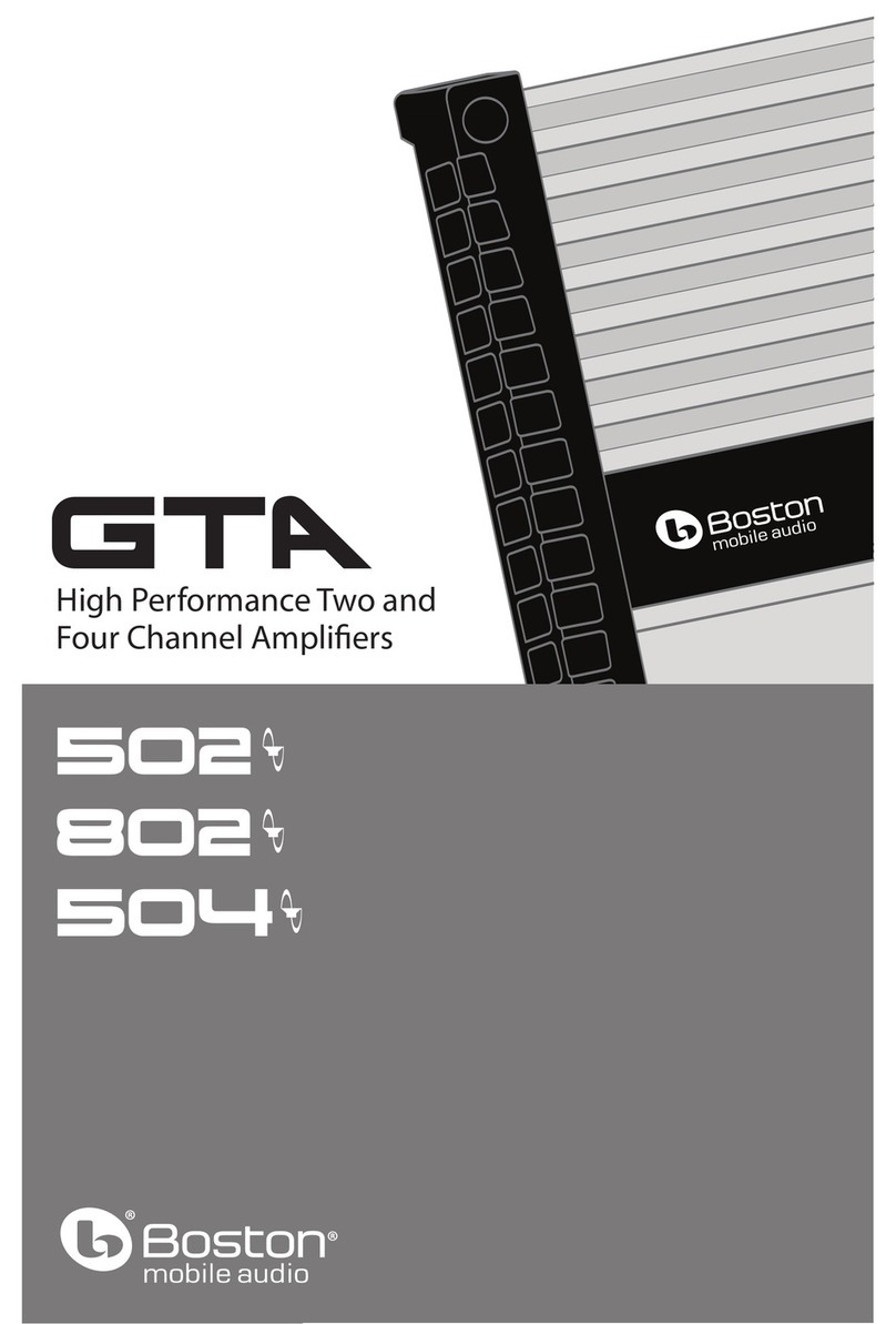 Boston Mobile Audio GTA-502 manual