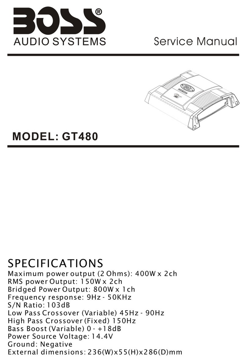 Boss Audio Systems Riot GT480 User manual