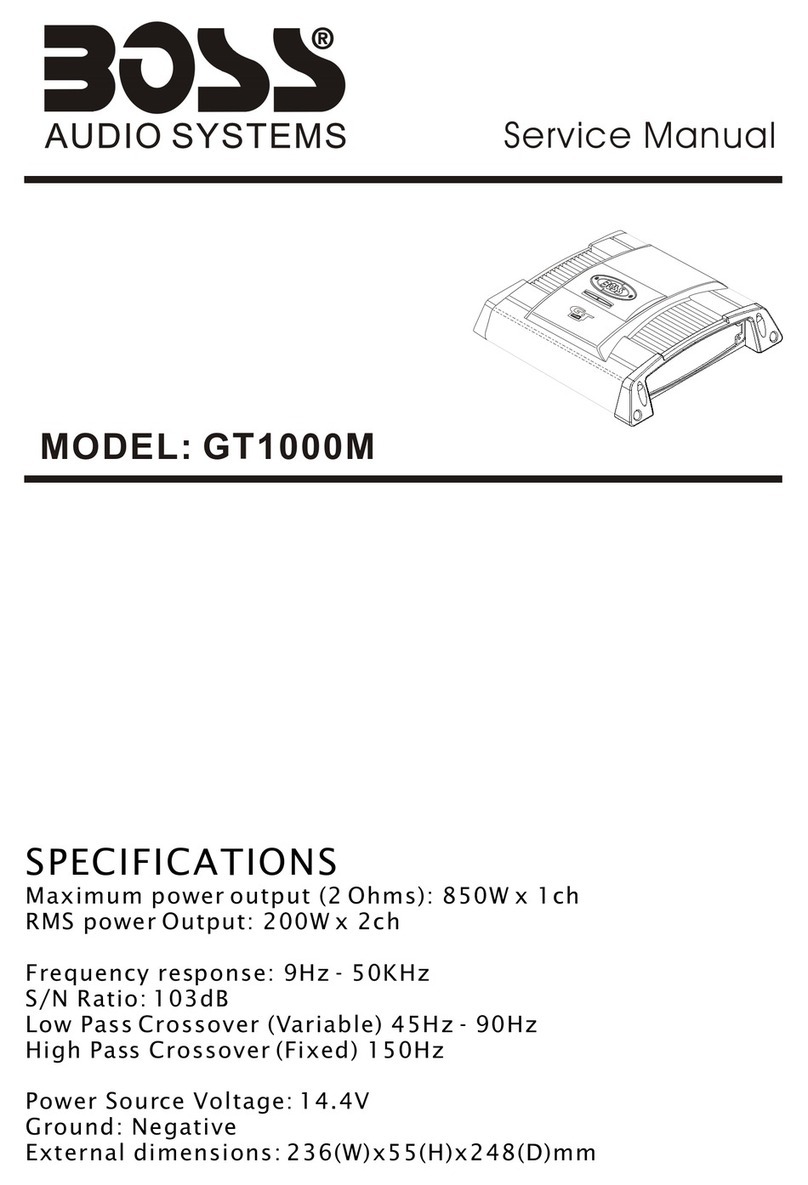 Boss Audio Systems Riot GT1000M User manual