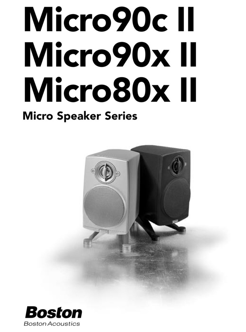 Boston Acoustics Micro80x II manual