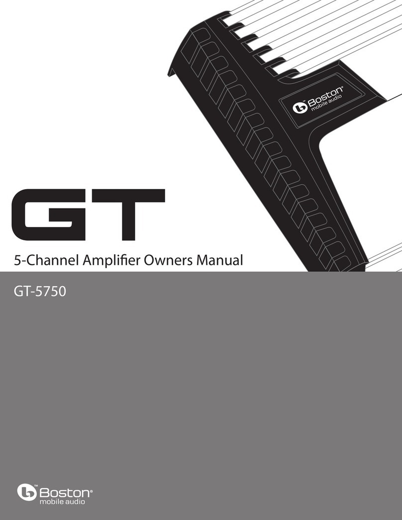 Boston Acoustics Boston GT GT-5750 owner's manual Boston Acoustics Boston GT GT-5750 owner's manual