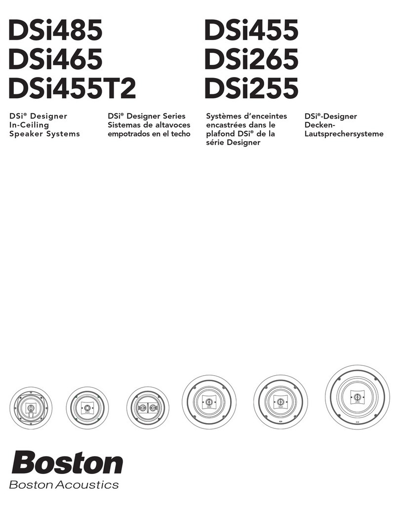Boston Acoustics DSI455 user manual