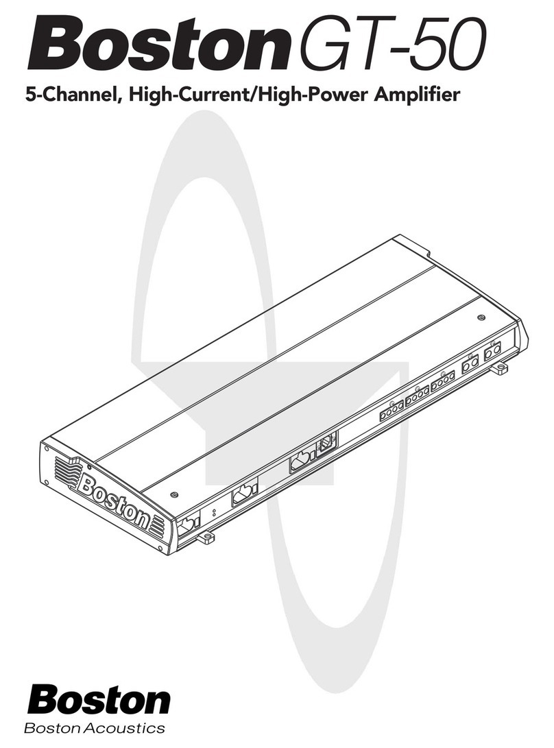 Boston Acoustics GT-50 user manual