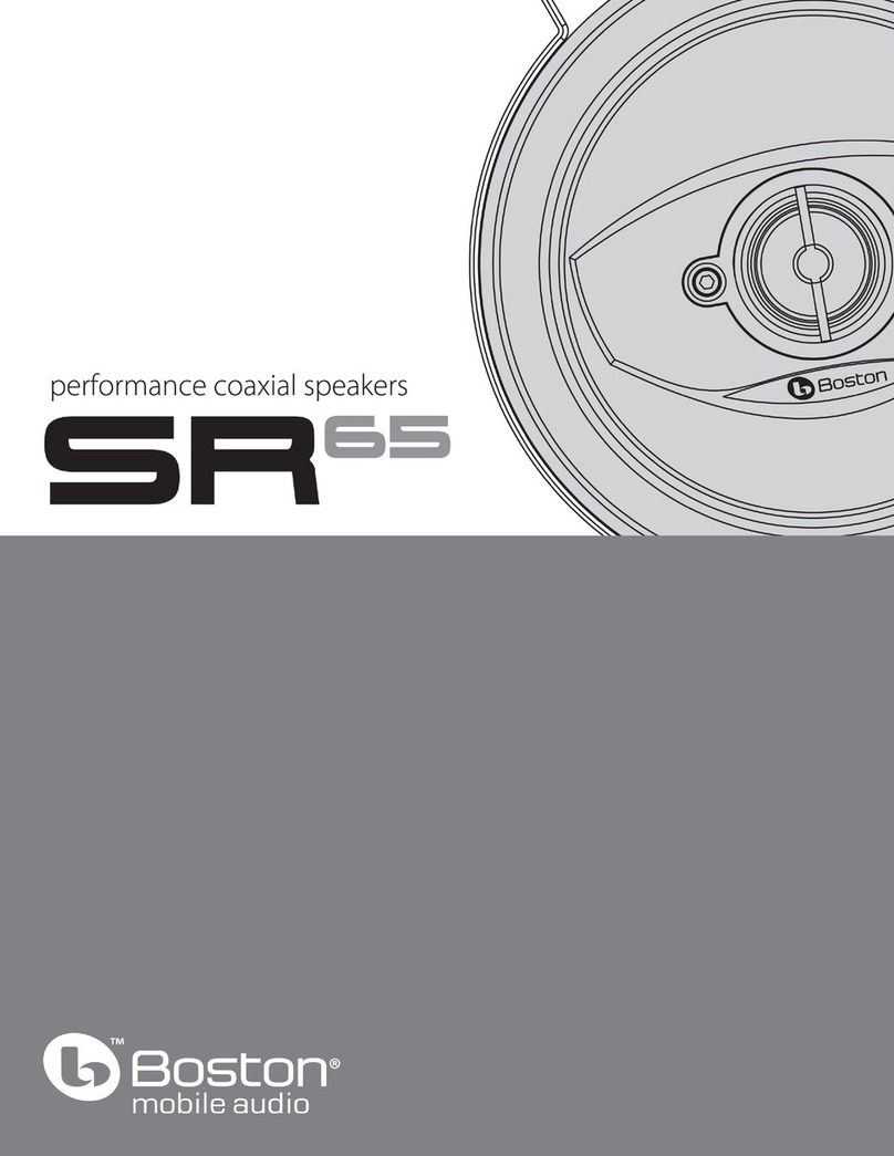 Boston Mobile Audio SR65 Specifications