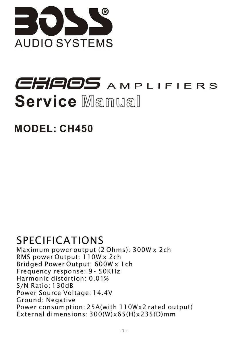 Boss Audio Systems CHAOS CH450 User manual