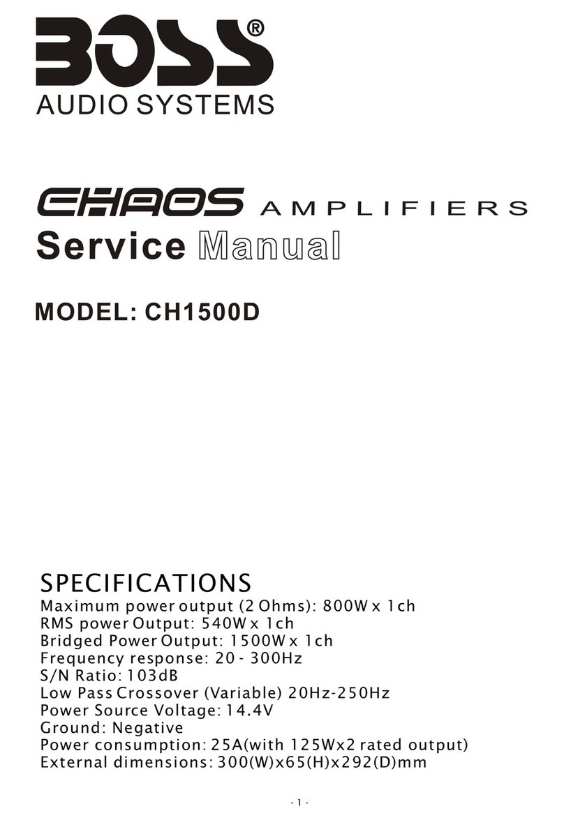 Boss Audio Systems CHAOS CH1500D User manual Boss Audio Systems CHAOS CH1500D User manual