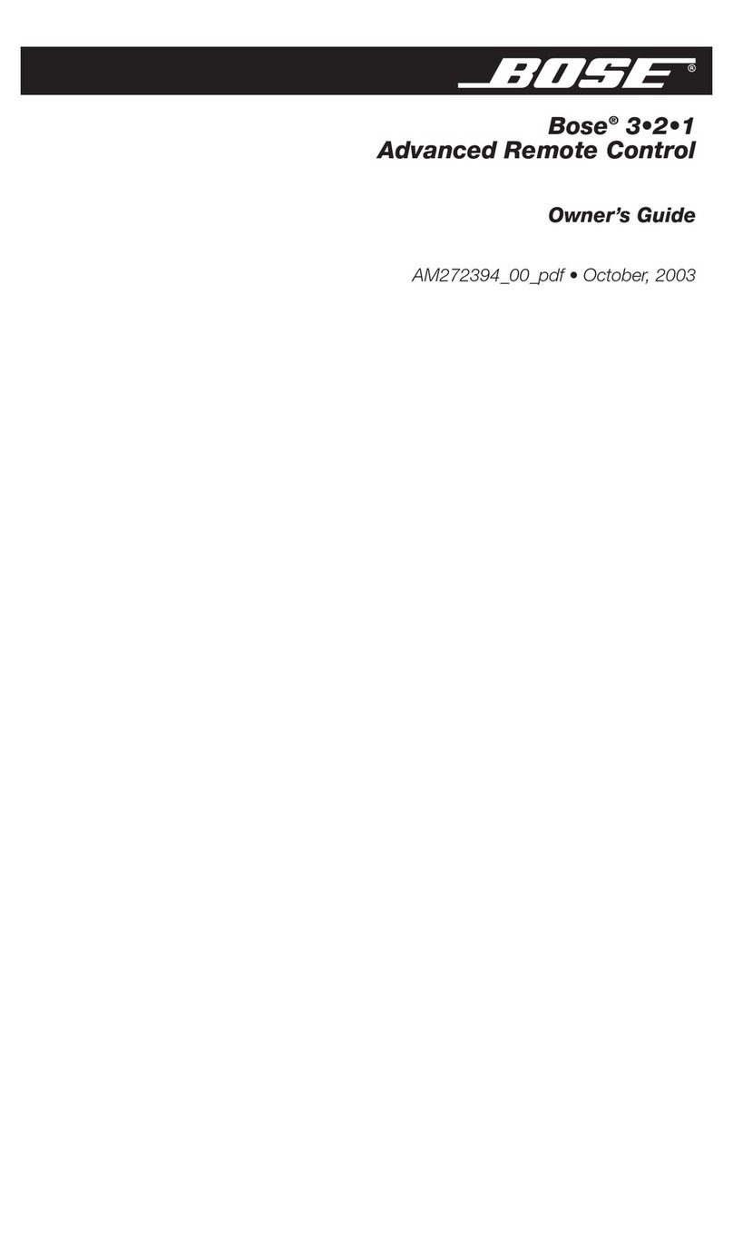 Bose AM272394 User manual