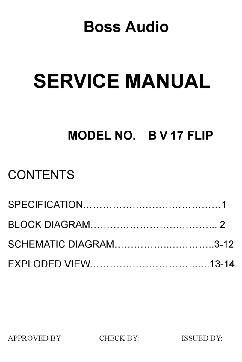 Boss Audio Systems B V 17 FLIP Service manual