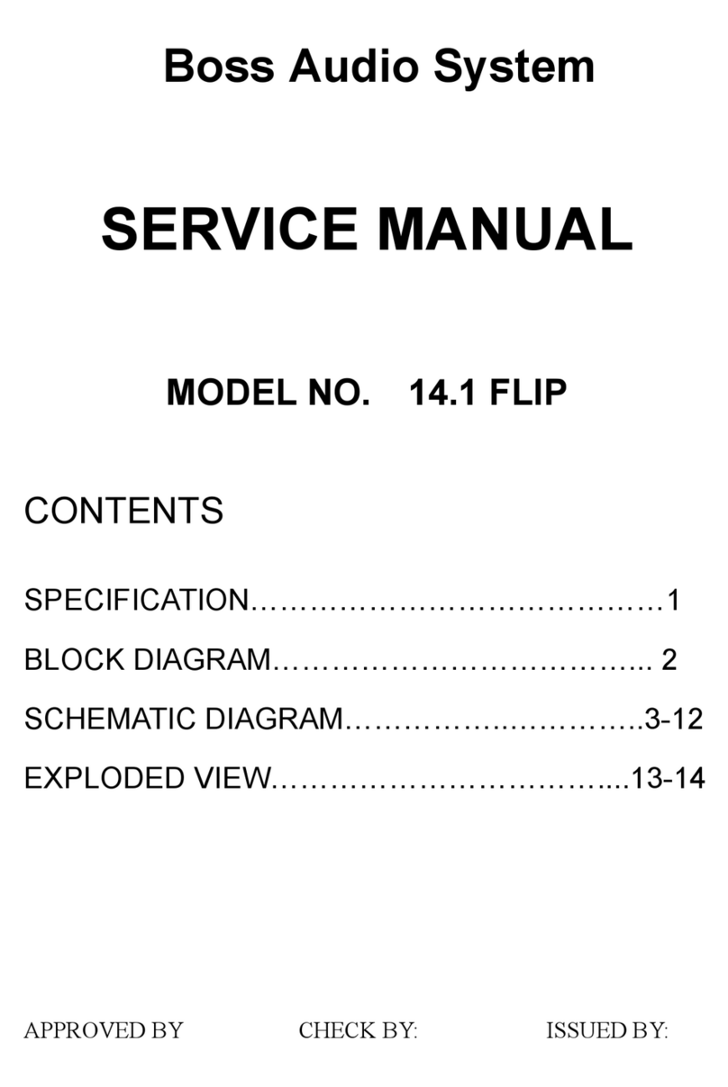 Boss Audio Systems 14.1 FLIP Service manual