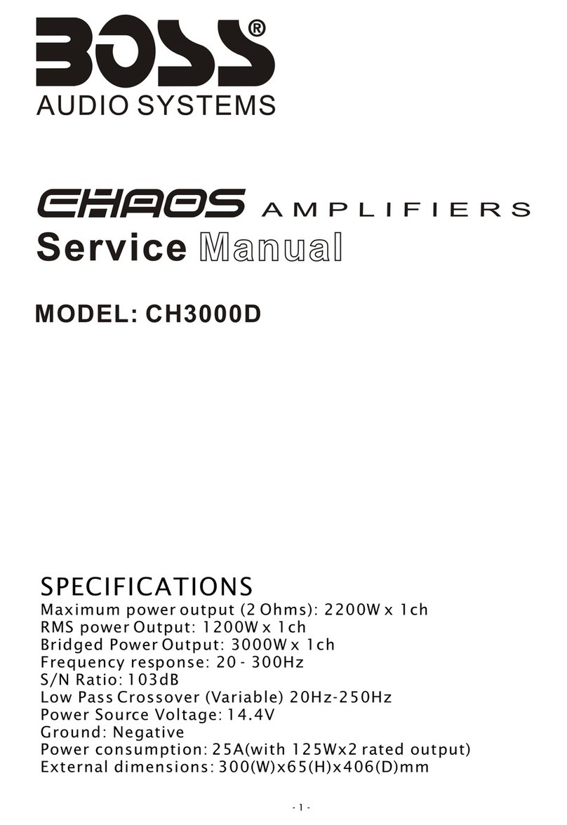 Boss Audio Systems CHAOS CH3000D User manual