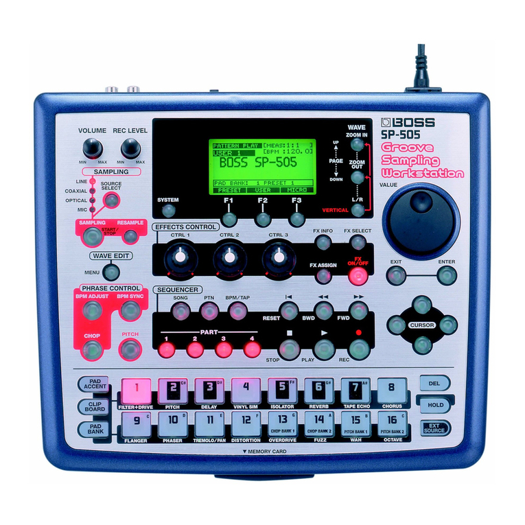 BOSSCO SP-505 owner's manual