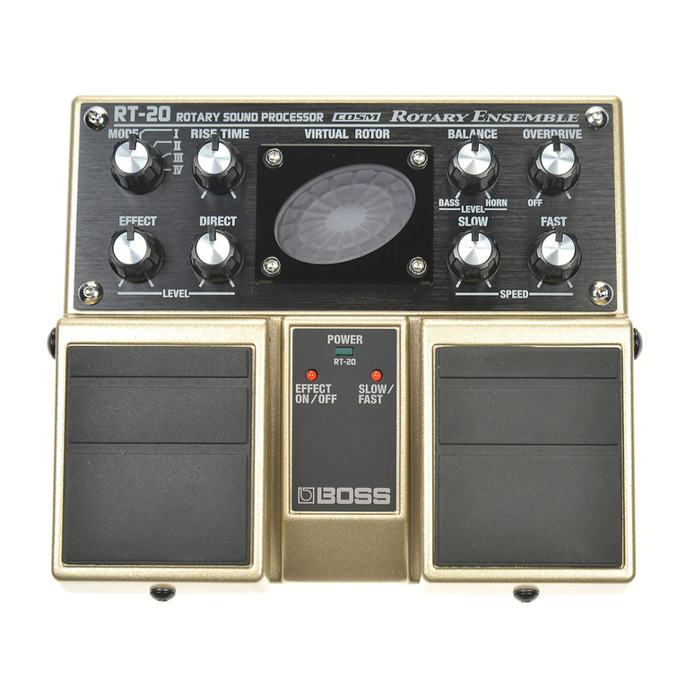 BOSSCO Rotary Ensemble RT-20 User manual