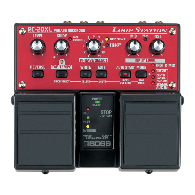 BOSSCO RC-20XL User manual