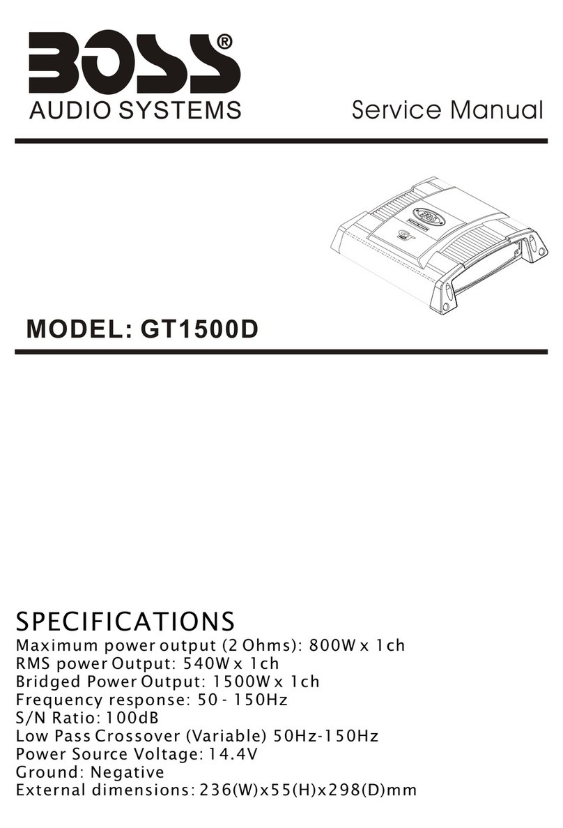 Boss Audio Systems GT1500D User manual