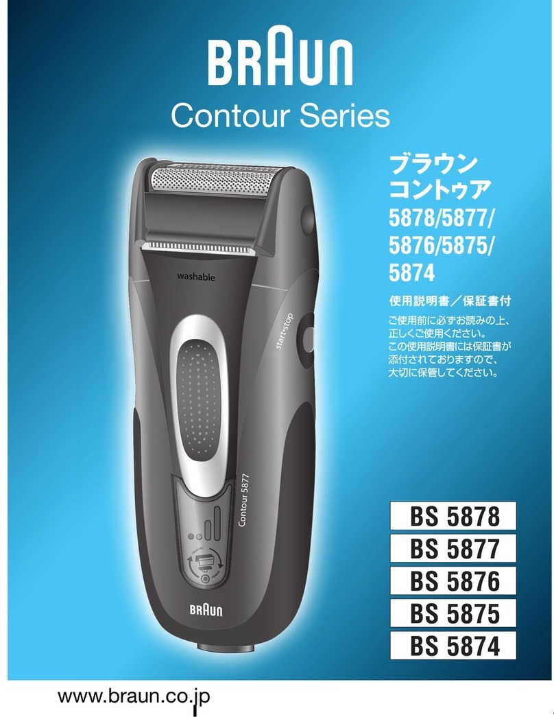 Braun BS 5875 User manual Braun BS 5875 User manual