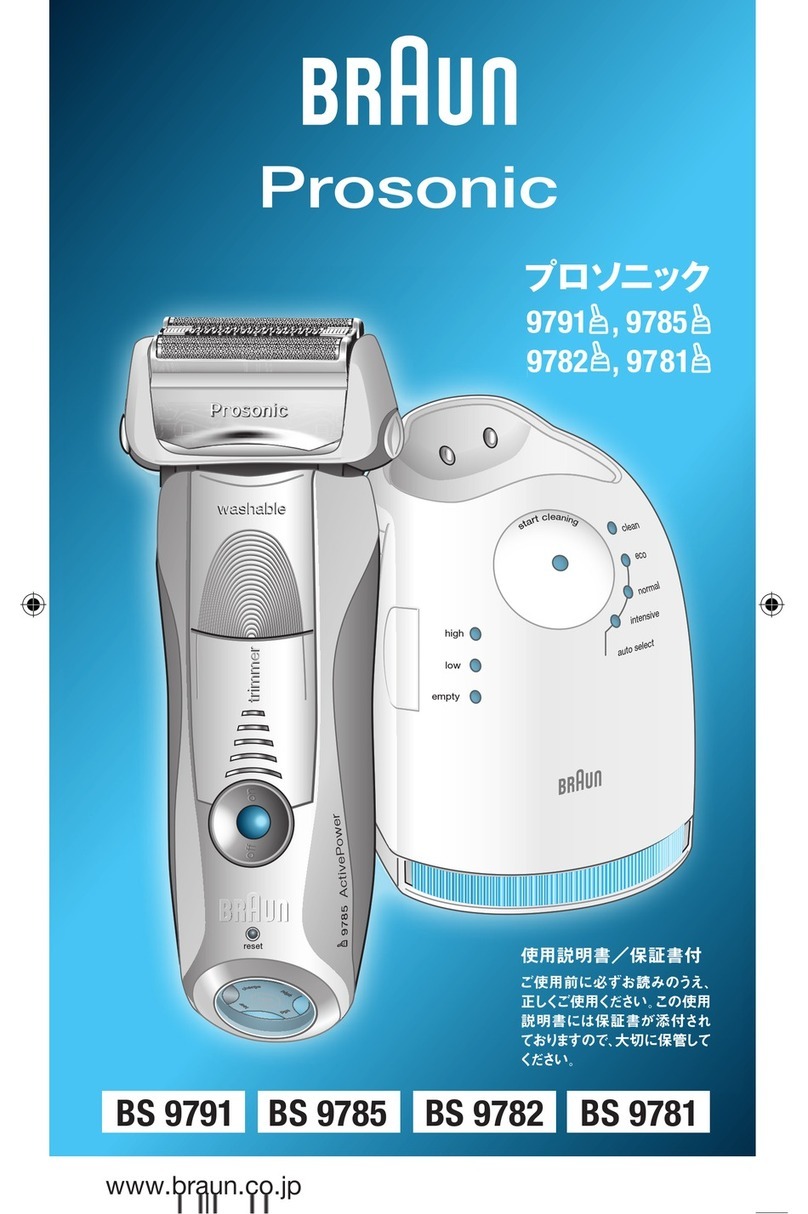 Braun Prosonic 9781 owner's manual