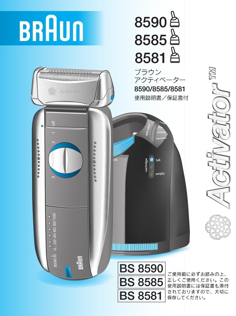 Braun Activator 8581 owner's manual
