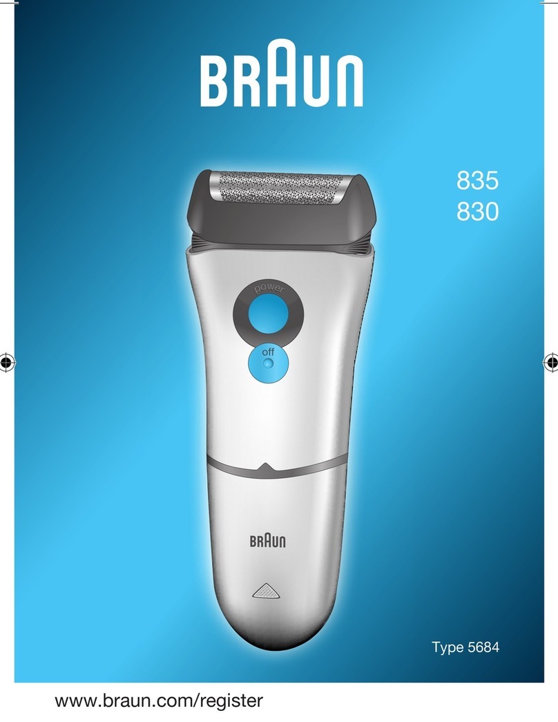 Braun 835 User manual