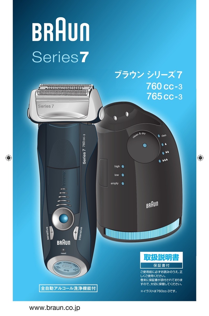 Braun Gillette 760 cc User manual