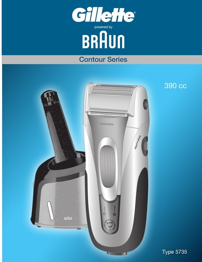 Braun Contour 390 cc owner's manual