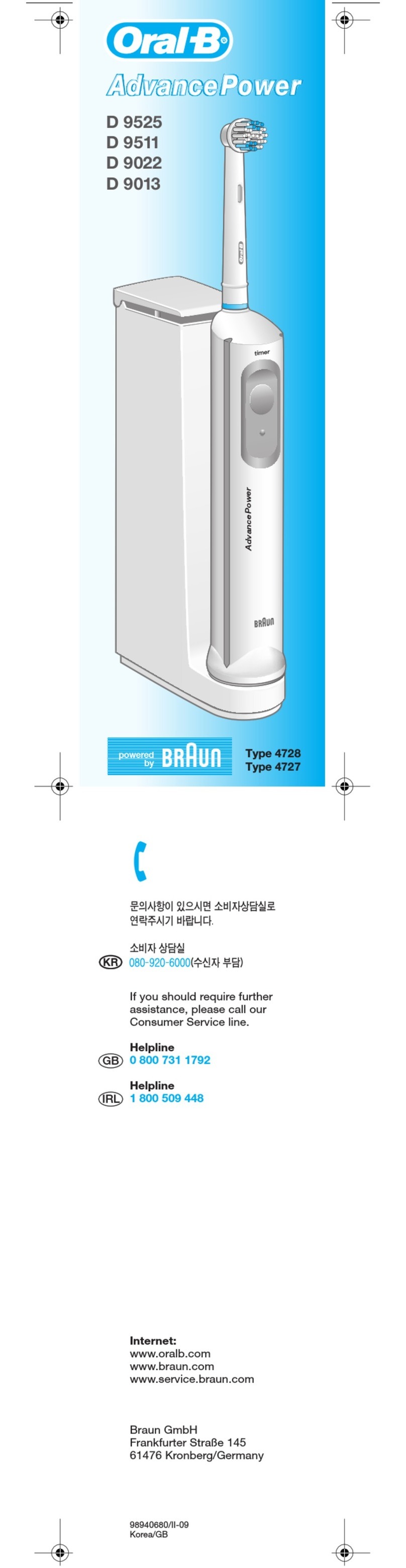 Braun 4727 owner's manual