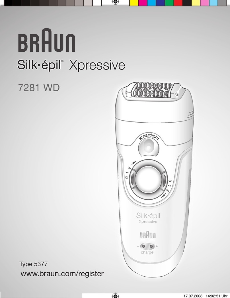 Braun Silkpil Xpressive 7281 WD User manual