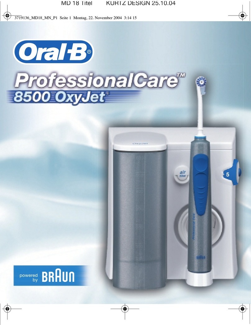 Braun Oral-B 8500 OxyJet user manual
