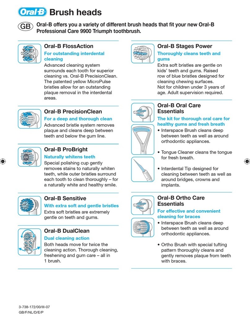 Oral-B Professional Care 9900 Triumph User manual