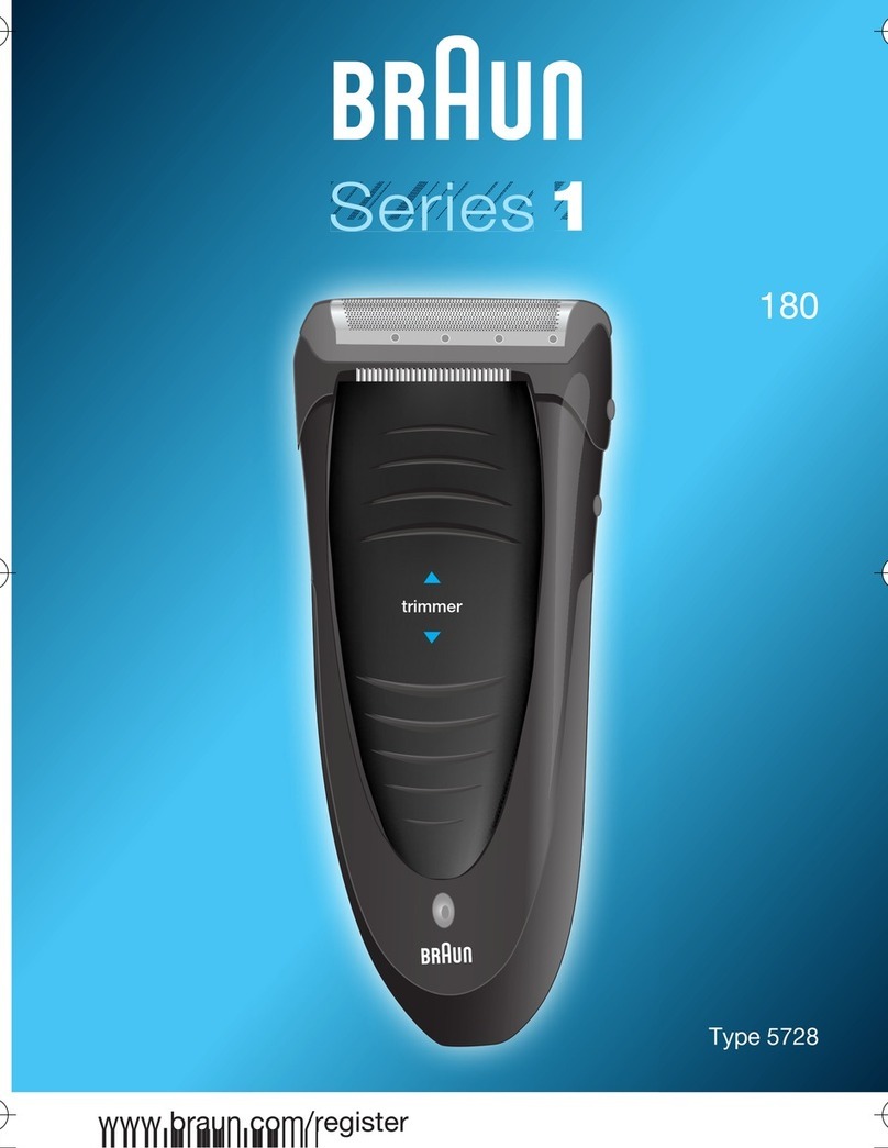 Braun Gillette 180 User manual