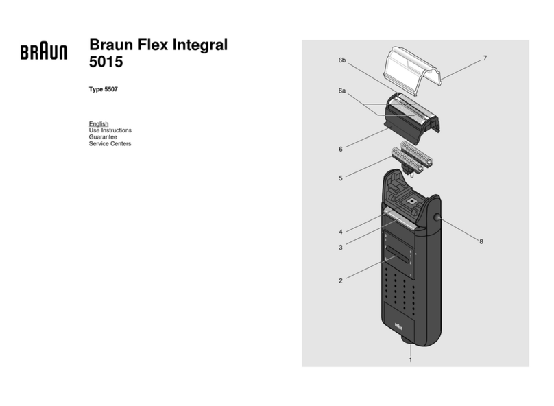 Braun Flex Integral 5015 Quick guide