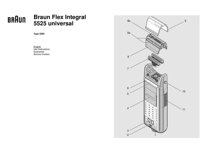 Braun Flex Integral 5525 use instructions