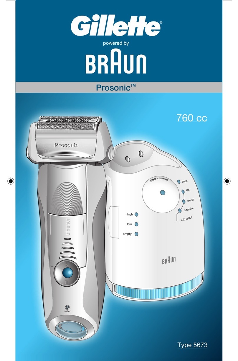 Braun shaver User manual